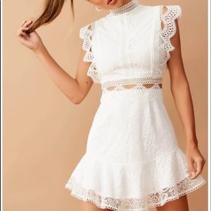 NWT worth the chase white size small dress